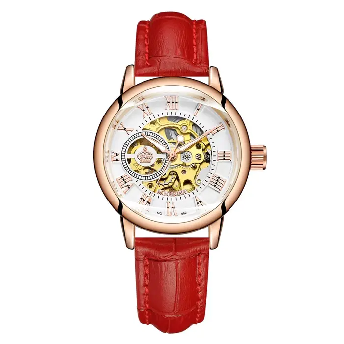 Montre Squelette Automatique MG.ORKINA Pour Femmes Occasions Spéciales Valentin Noël Nouvel An Cadeau Carnaval Festival