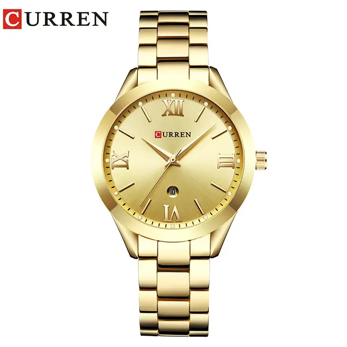 CURREN femmes montre de luxe mode montres femme horloge en acier inoxydable Simple affaires montres 