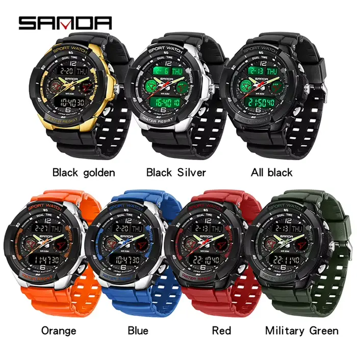 Montre-bracelet à quartz de style G pour hommes