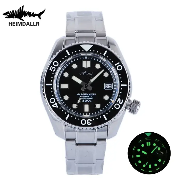 Montre Heimdallr MM300 Sumo SBDX étanche à 300M avec mouvement automatique NH35 pour homme occasions de plongée et style sportif