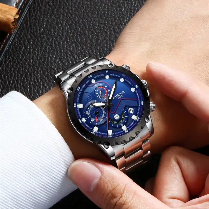Montre à Quartz de Luxe pour Homme