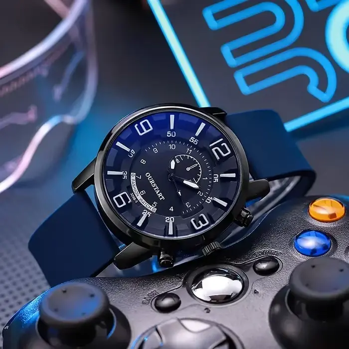 Montre à quartz d'affaires simple classique pour hommes