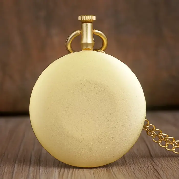 2025 nouvelles montres de poche à Quartz de mode en or Vintage
