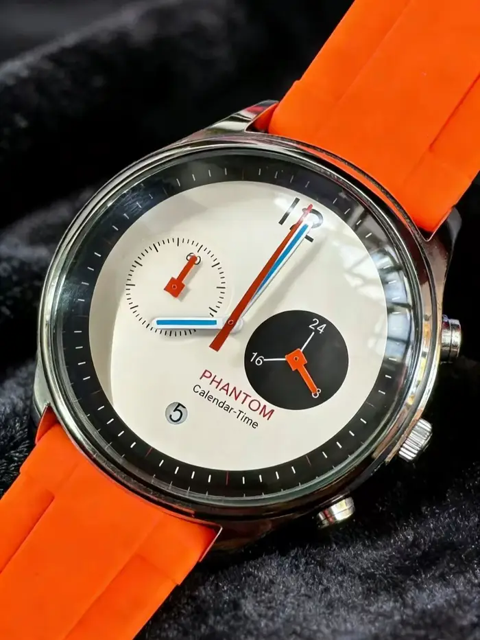 Montre PHANTOM Sport Chrono pour homme - Acier inoxydable résistant aux rayures