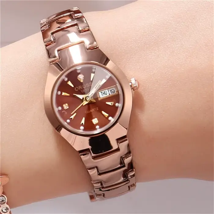 Montre de couple étanche pour hommes et femmes