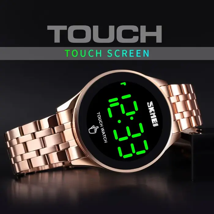 Montre-bracelet électronique étanche pour homme