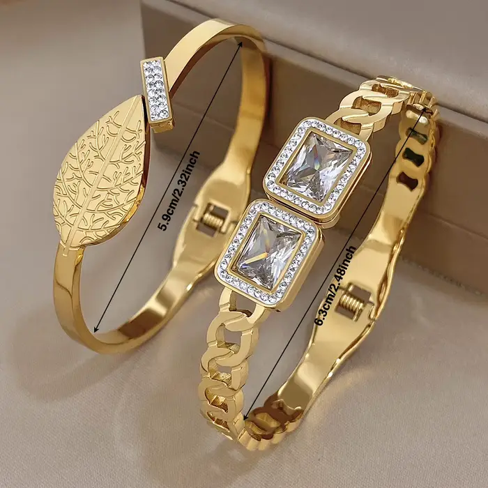 Bracelet en acier inoxydable incrusté de diamants Lifefontier design original pour homme et femme occasions spéciales tracker d'humeur