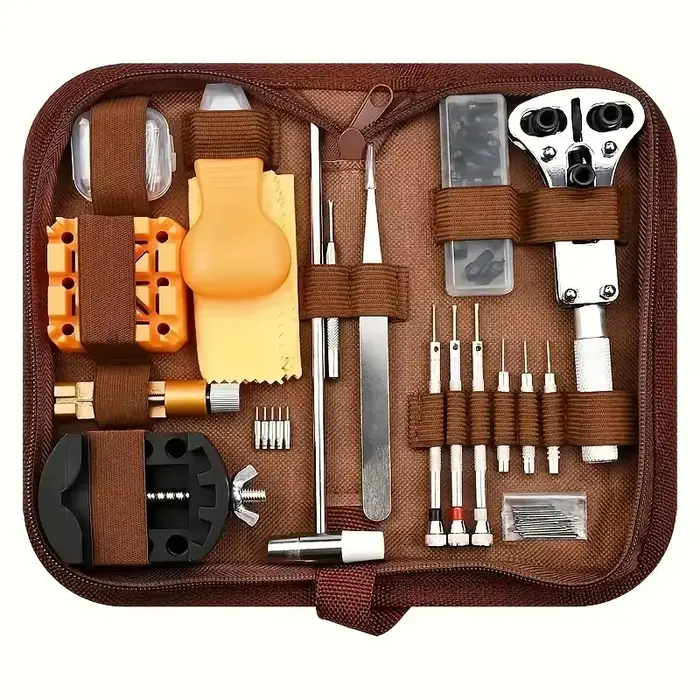 Kit de réparation de montres 168 pièces tiges d'ouverture démontage boîtiers réparation montres passionnés horlogers amateurs horlogerie montres occasions spéciales