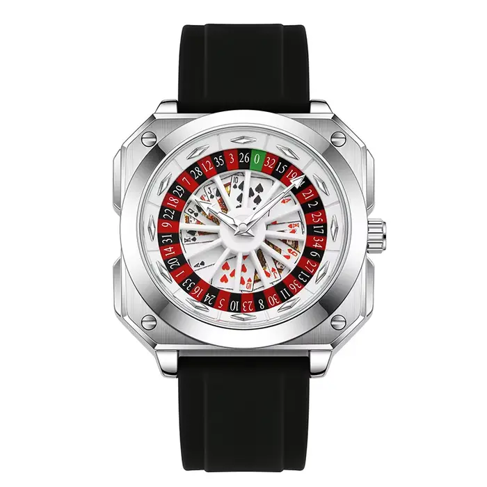 UTHAI – montre pour hommes, tendance, chiffres arabes, cadran rotatif, montre créative, étanche, lum