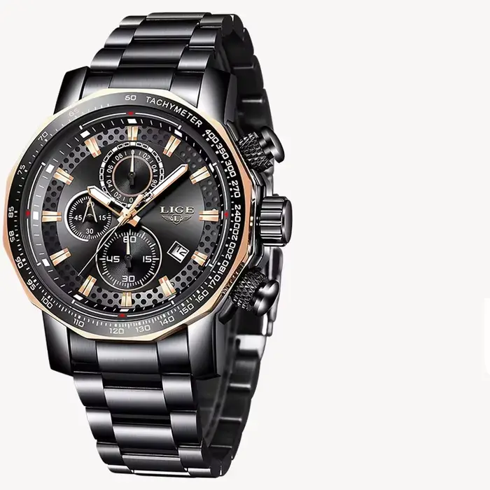 Montre-bracelet LIGE 2026 pour homme, montre de luxe, montre militaire, étanche, décontractée, tenda