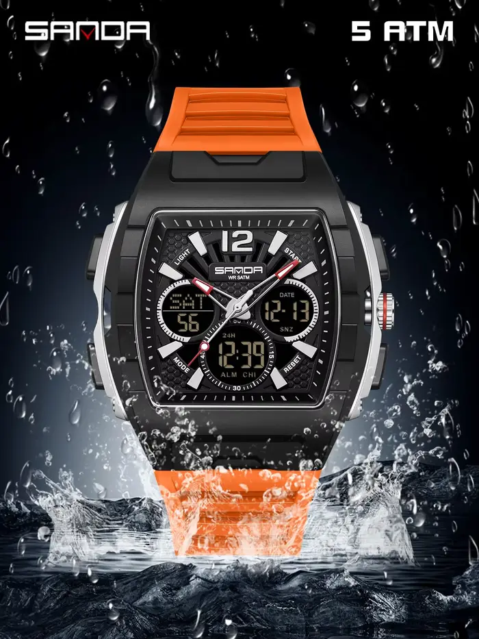 Montre SANDA à double affichage pour homme