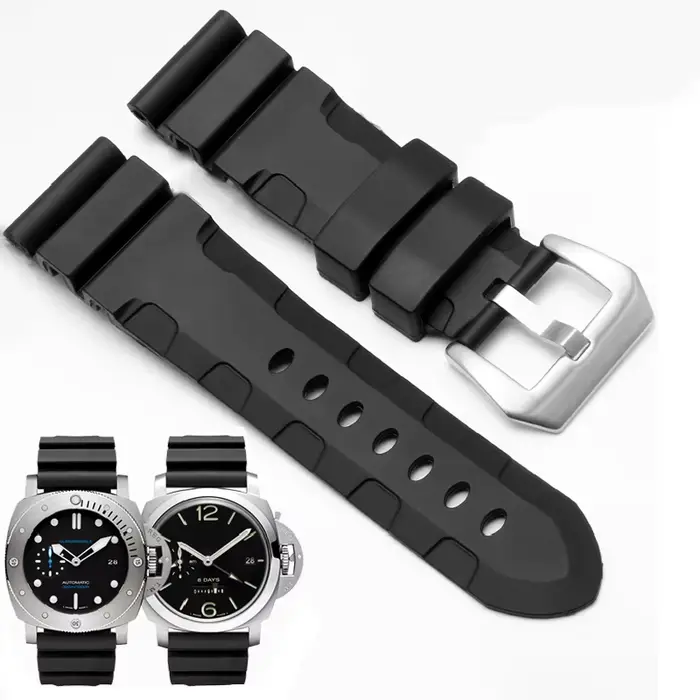 Bracelet de montre en caoutchouc de haute qualité