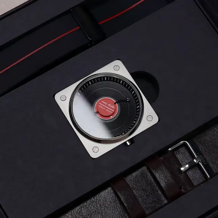 Montre à quartz en vinyle SKU pour homme, montre rétro vintage classique de luxe, montre de créateur