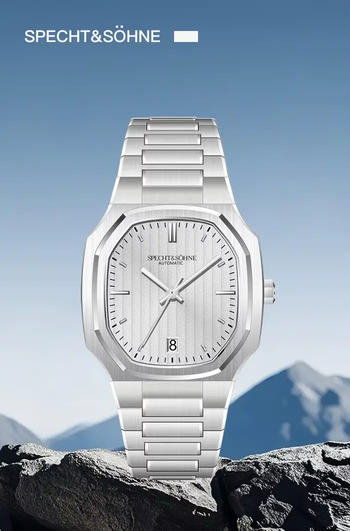 Montre Specht & Söhne 2026 Automatique en Acier Inoxydable avec Cristal Saphir - Idéale pour Hommes Occasions Spéciales et Journées Décontractées
