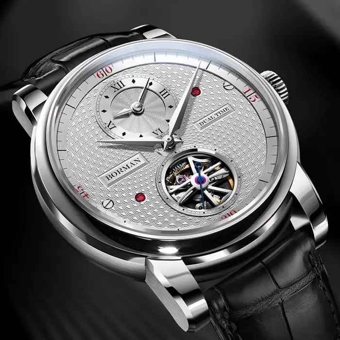 Montre-bracelet mécanique Borman 2025 élégante pour homme occasions spéciales résistante à l'eau avec mouvement automatique