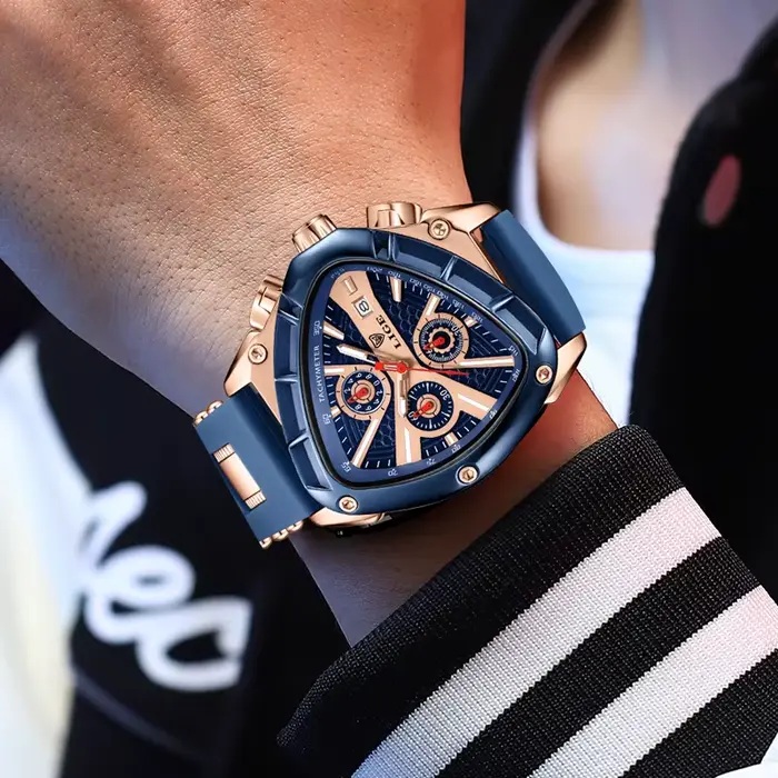Montre-bracelet à quartz étanche pour homme