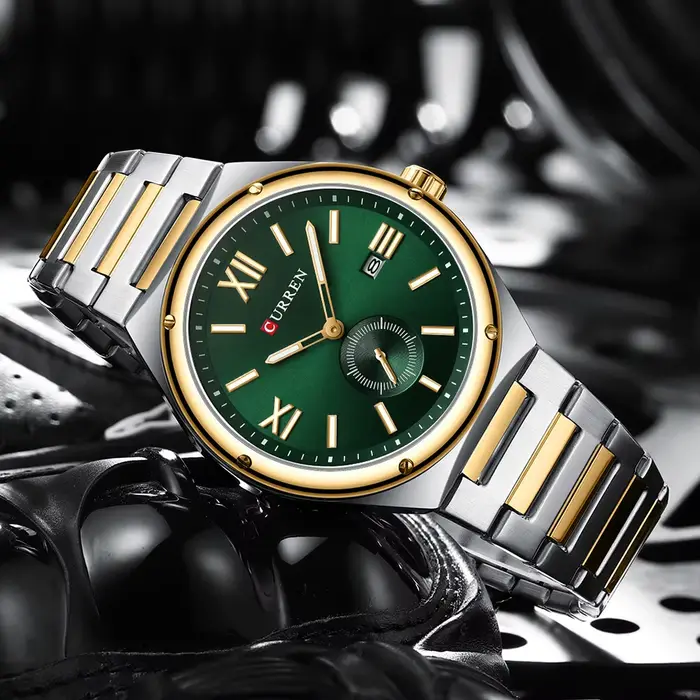 Nouvelle montre homme Curren 2024 quartz décontractée avec calendrier complet et résistance à l'eau pour homme style décontracté et élégant occasions quotidiennes et spéciales