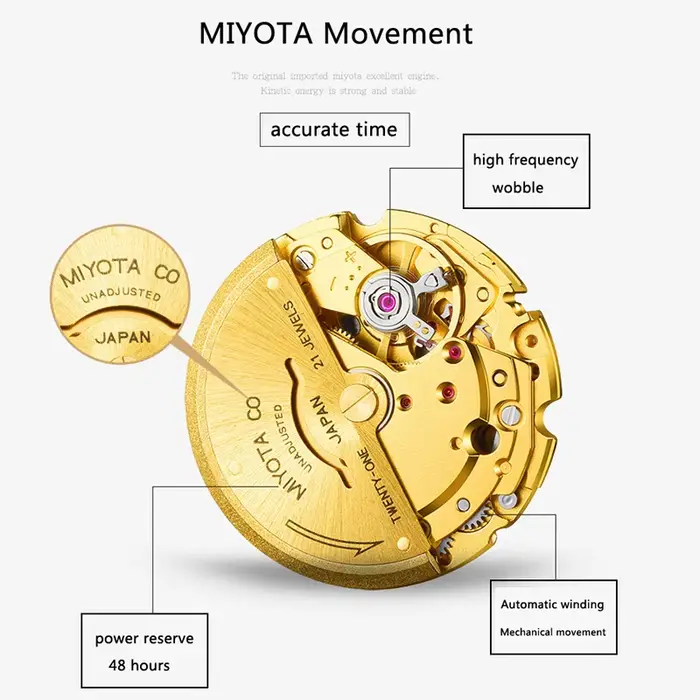 Montre Mécanique existent en Cuir et Verre Saphir pour Homme