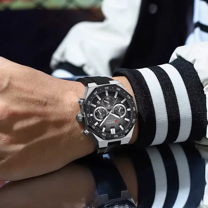 CURREN Sport hommes montres haut de gamme de luxe Auto Date montre