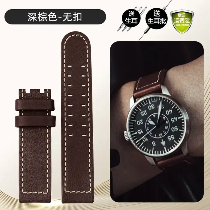 Pour Hamilton kaki Aviation H77616533 H70615733 H77796535 série bracelet de montre en peau de vache 20mm 22mm hommes