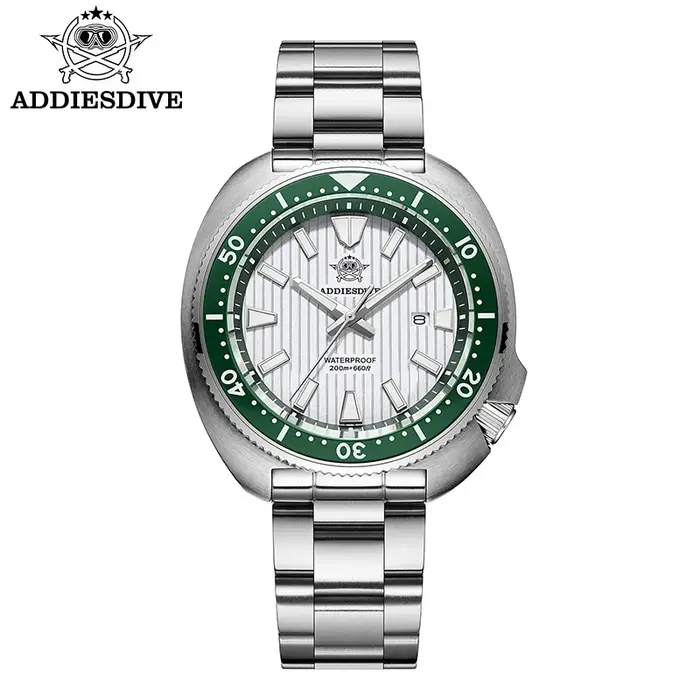 ADDIESDIVE nouvelle montre de plongée AD2507 200m étanche lunette en céramique BGW9 lumineux japonais Quartz saphir