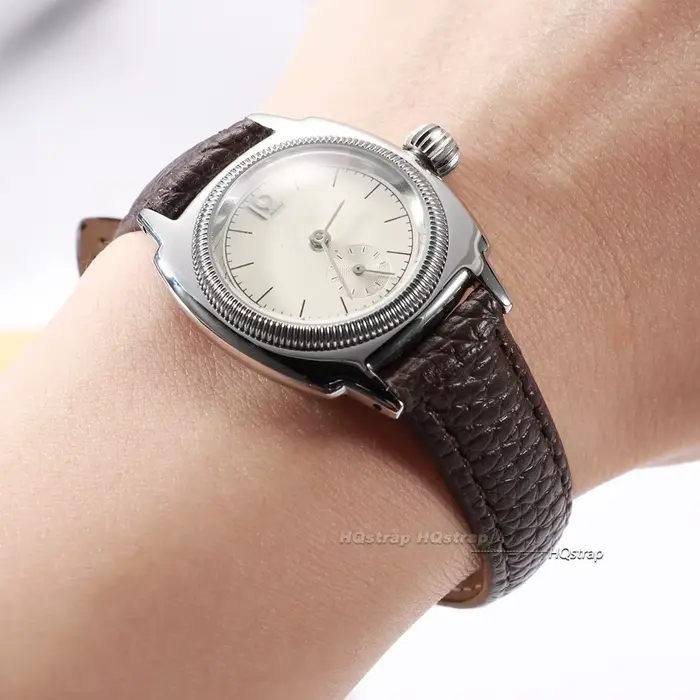 Bracelet de montre en cuir PU pour femmes, 12mm à 22mm, boucle argent ou or, bracelet de remplacement universel pour montres traditionnelles