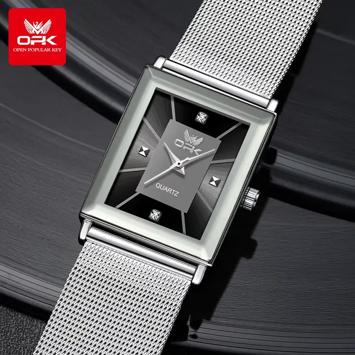 Montre à quartz pour homme avec bracelet en acier inoxydable