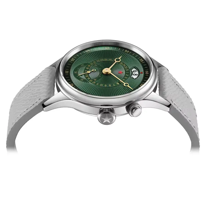 Montre mécanique Red Star 40mm acier inoxydable avec calendrier complet pour hommes occasions spéciales