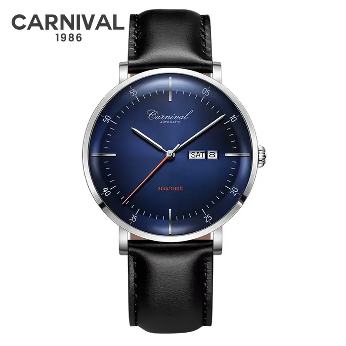 Montre Carnaval haute qualité Miyota automatique incurvée saphir élégante pour hommes occasions spéciales