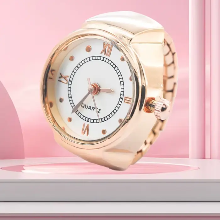 Nouvelles offres spéciales montres à anneau littéral romain créatif avec boîtiers en alliage