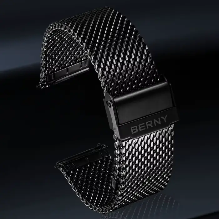 Bracelet de montre en maille pour hommes