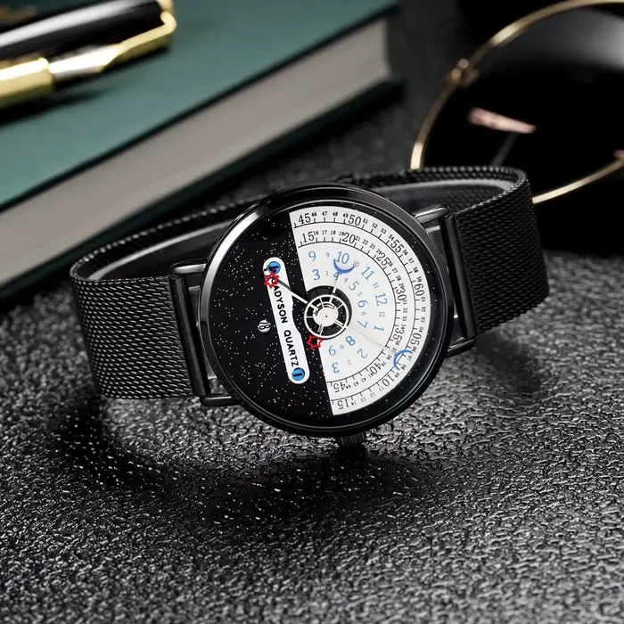 Hommes ciel étoilé créativité calendrier montres montre de Sport décontractée
