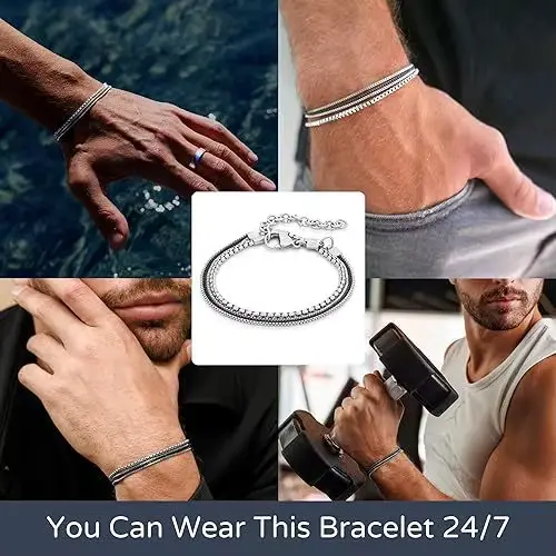 Ensemble de bracelets pour hommes