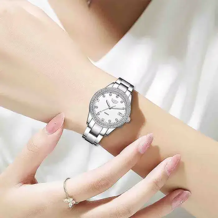 Montre-bracelet LIGE acier inoxydable quartz élégante pour femmes occasions spéciales polyvalente