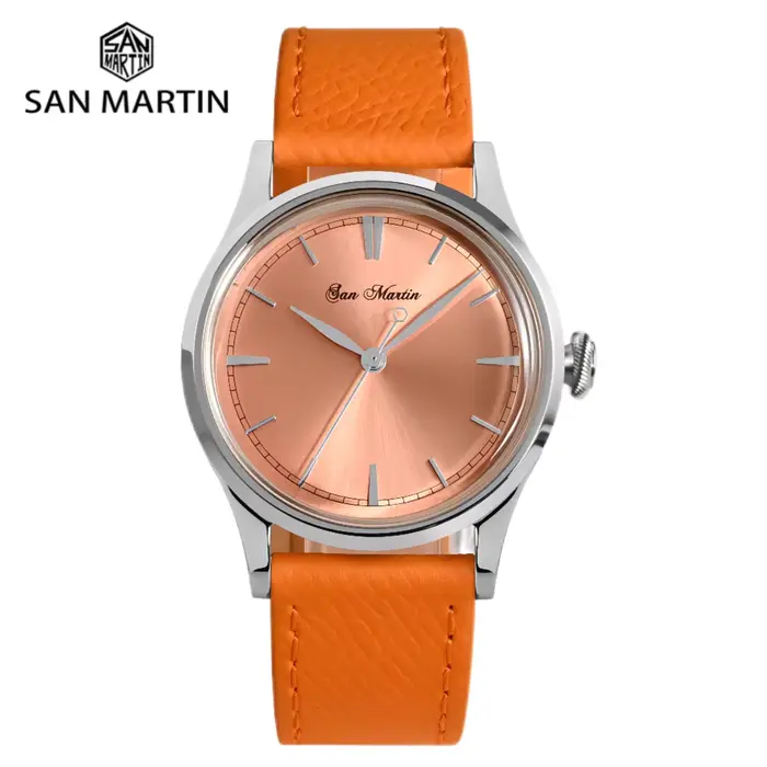 San Martin 38mm montre automatique pour hommes montres mécaniques poignet à remontage