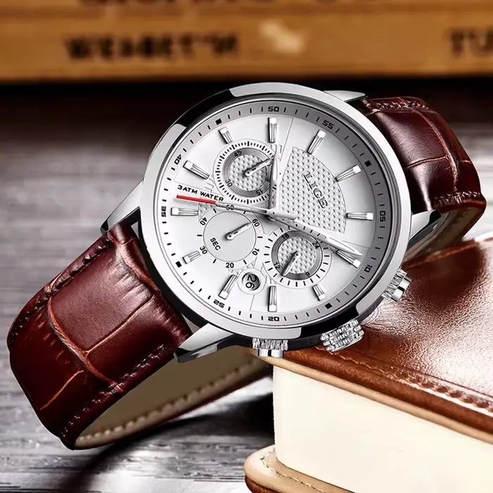 Montres pour hommes LIGE Chronographe