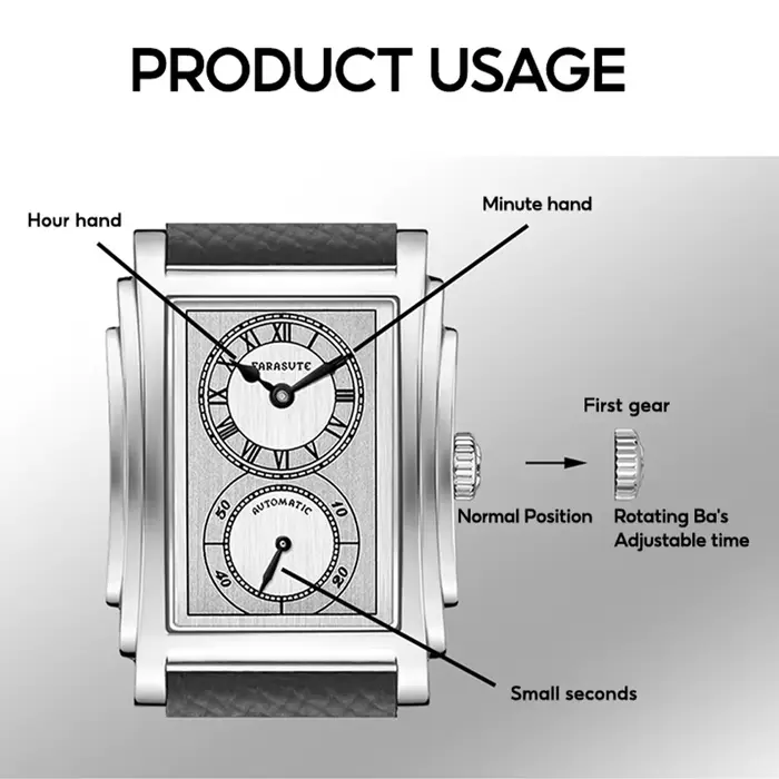 Montre homme mécanique automatique de luxe FARASUTE