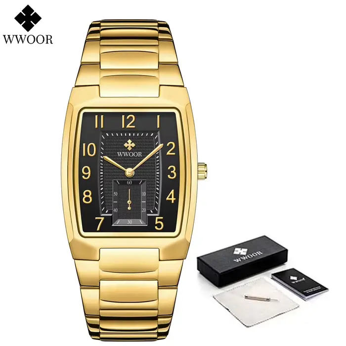 Montre à quartz en acier inoxydable étanche pour femme