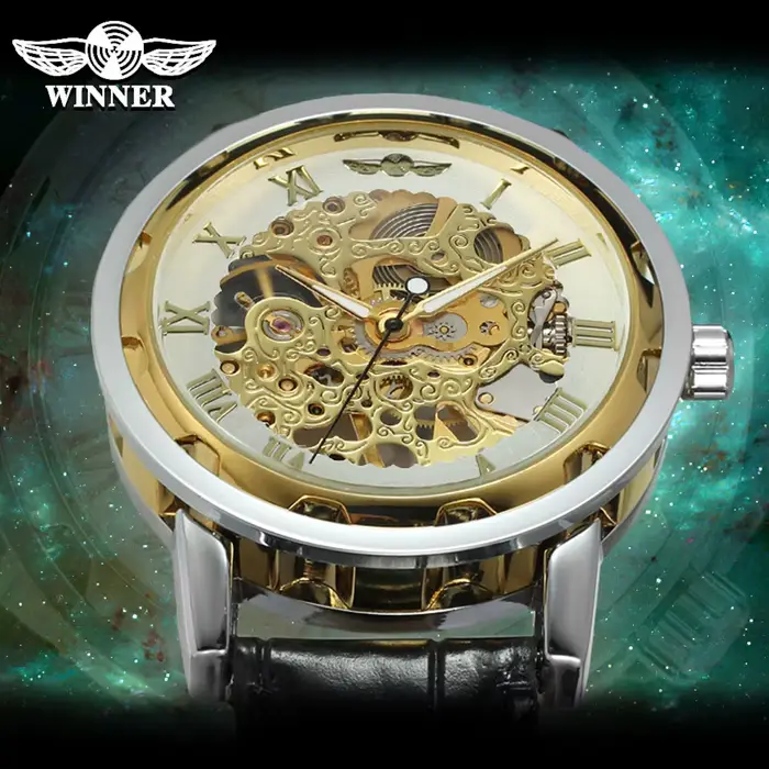 T-Winner-Montre-bracelet mécanique pour homme et femme