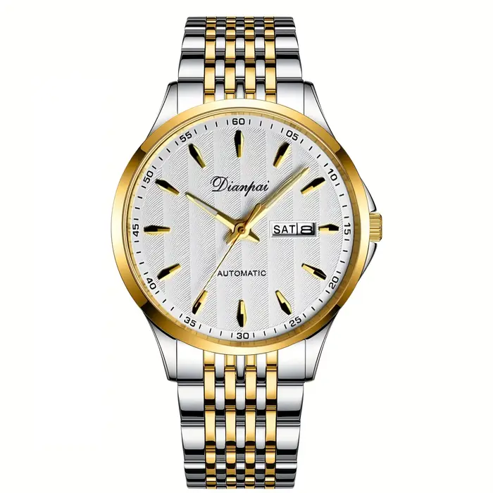 Dianpai montre mécanique entièrement automatique pour hommes double calendrier montre pour hommes ve