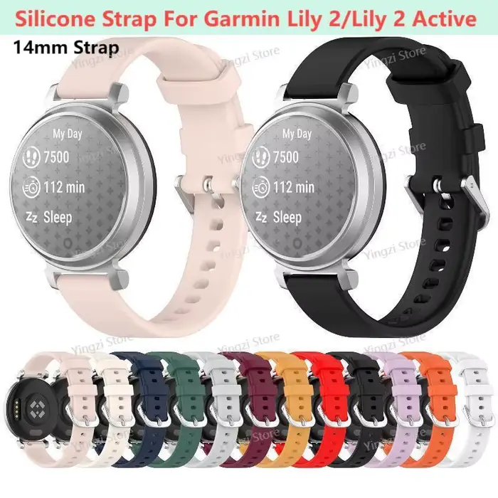 Bracelet en silicone pour Garmin Lily 2 et 2 Active