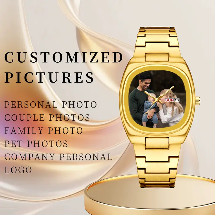 Montre Personnalisable à Quartz Professionnelle et Décontractée Pour Homme Occasions Spéciales