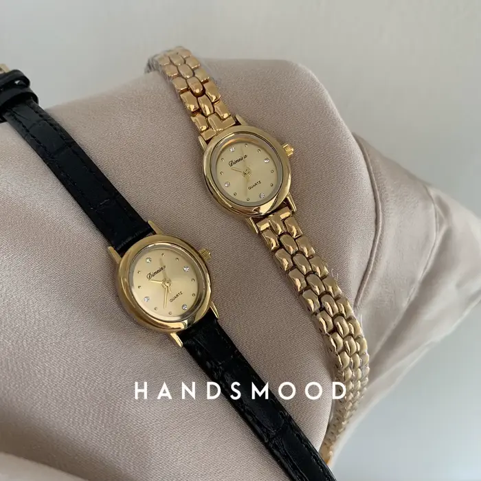 Montre plaquée or pour femmes
