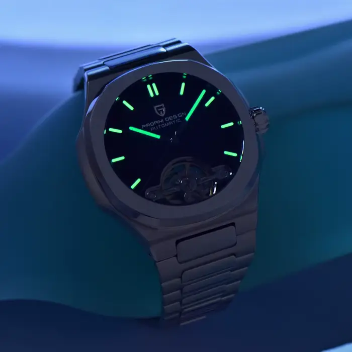 PAGANI DESIGN nouvelle montre mécanique à Tourbillon creux pour hommes Sport élégant saphir