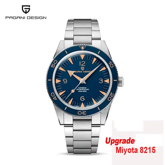PAGANI DESIGN Miyota 8215 automatique hommes montres mécaniques 200m étanche saphir céramique plongée en acier inoxydable horloge V3