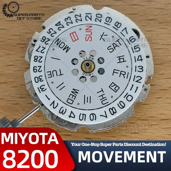 Mouvement mécanique japonais 8200 Miyota 8205, flambant neuf et Original, accessoires de montre
