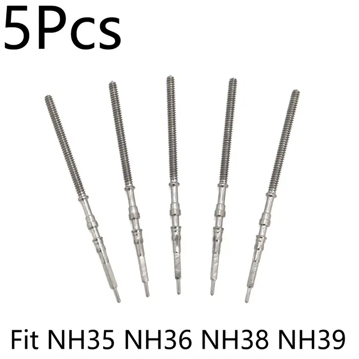Tige de montre en acier inoxydable, pièces de rechange adaptées à la couronne NH35 NH36 NH38 NH39, m