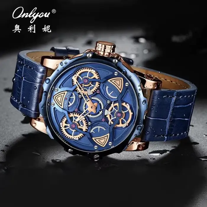 Onlyou – montre à Quartz authentique pour hommes d'affaires
