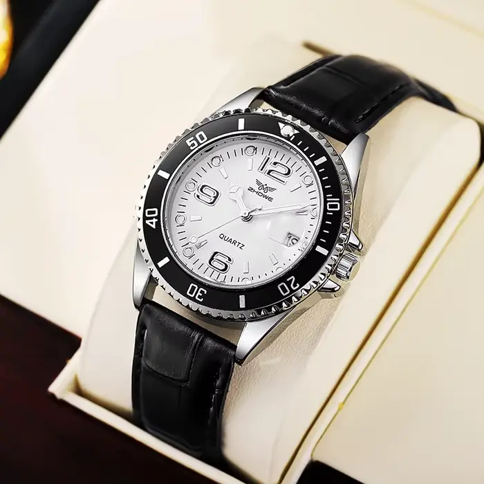 Montre bracelet en cuir pour hommes