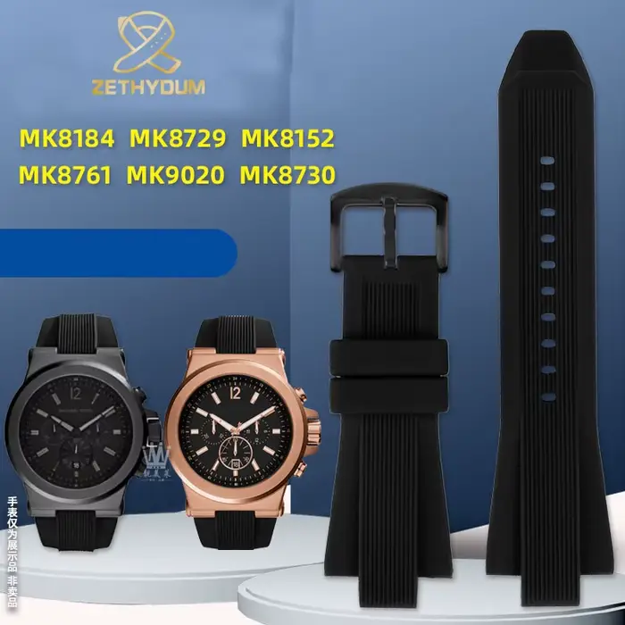 Bracelet de montre en caoutchouc Silicone pour hommes